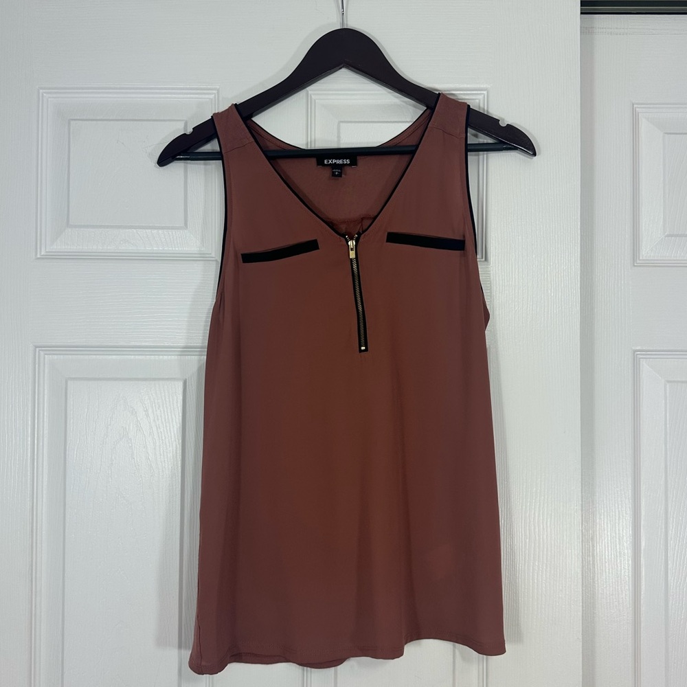 Express Burgundy Blouse Top